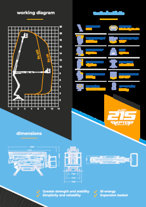 Гусеничні підйомники з шарнірною стрілою Socage Raptor 21 S