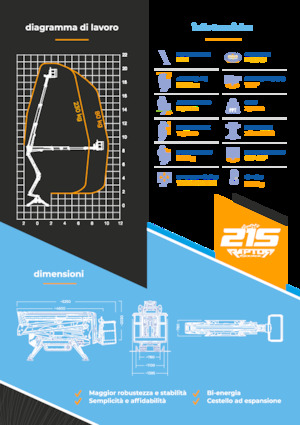 Гусеничні підйомники з шарнірною стрілою Socage Raptor 21 S