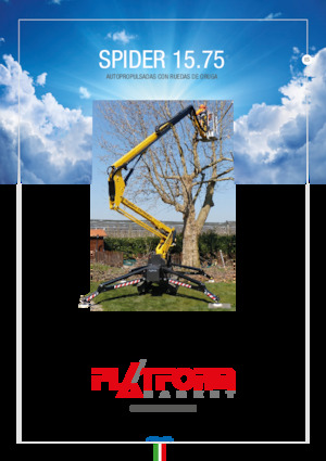 Гусеничні підйомники з шарнірною стрілою Platform Basket SPIDER 15.75