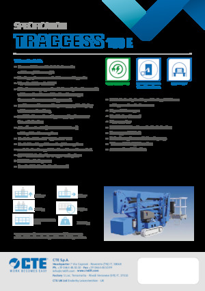 Гусеничні підйомники з шарнірною стрілою CTE Traccess 160 E
