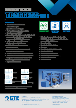 Гусеничні підйомники з шарнірною стрілою CTE Traccess 160 E