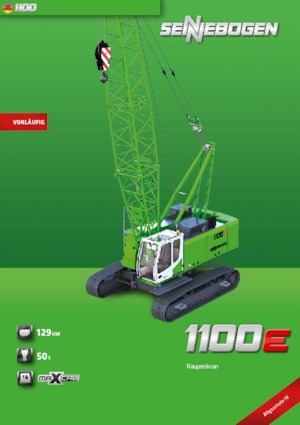 Гусеничні крани - ґратчаста стріла Sennebogen 1100