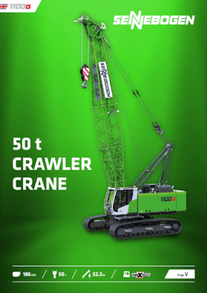 Гусеничні крани - ґратчаста стріла Sennebogen 1100G