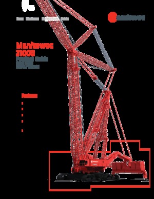 Гусеничні крани - ґратчаста стріла Manitowoc 31000