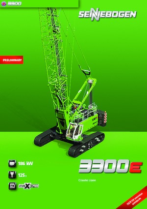 Гусеничні крани - ґратчаста стріла Sennebogen 3300