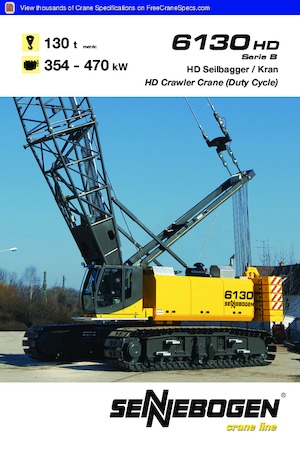 Гусеничні крани - ґратчаста стріла Sennebogen 6130 HD SL