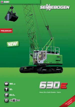 Гусеничні крани - ґратчаста стріла Sennebogen 630 HD 