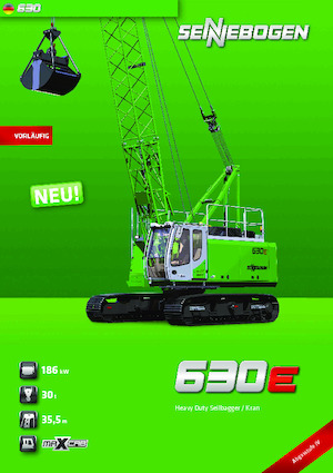 Гусеничні крани - ґратчаста стріла Sennebogen 630E