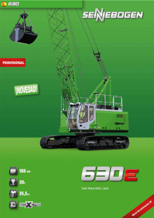 Гусеничні крани - ґратчаста стріла Sennebogen 630E