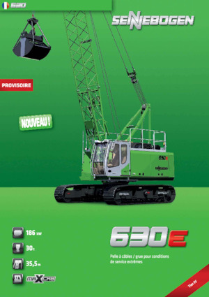 Гусеничні крани - ґратчаста стріла Sennebogen 630E