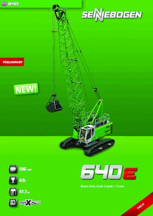 Гусеничні крани - ґратчаста стріла Sennebogen 640 HD