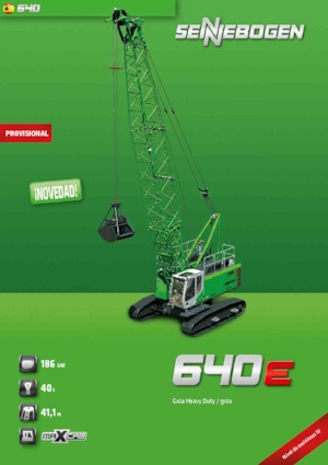 Гусеничні крани - ґратчаста стріла Sennebogen 640 HD