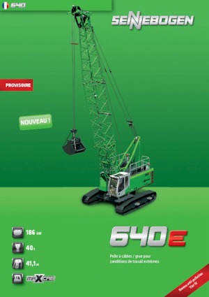 Гусеничні крани - ґратчаста стріла Sennebogen 640 HD
