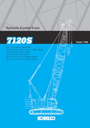 Гусеничні крани - ґратчаста стріла Kobelco 7120S