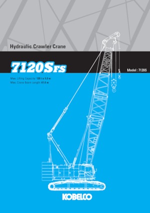 Гусеничні крани - ґратчаста стріла Kobelco 7120SFS