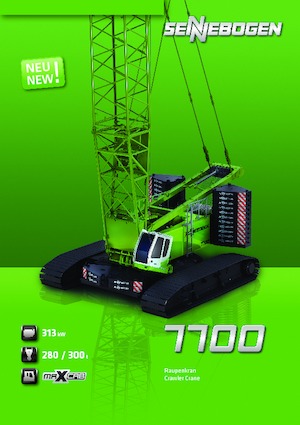 Гусеничні крани - ґратчаста стріла Sennebogen 7700