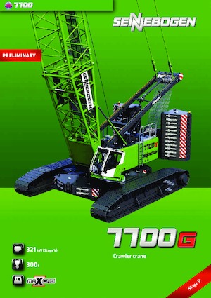 Гусеничні крани - ґратчаста стріла Sennebogen 7700G