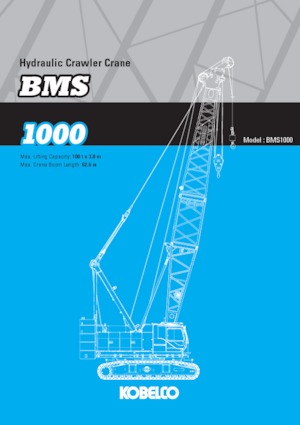 Гусеничні крани - ґратчаста стріла Kobelco BMS1000