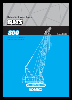 Гусеничні крани - ґратчаста стріла Kobelco BMS800