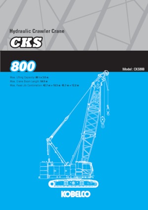 Гусеничні крани - ґратчаста стріла Kobelco CKS800