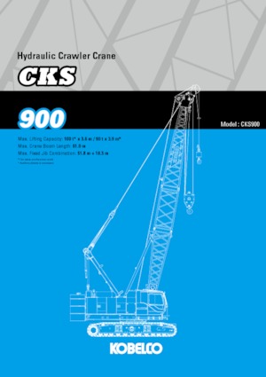 Гусеничні крани - ґратчаста стріла Kobelco CKS900