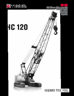 Гусеничні крани - ґратчаста стріла TEREX CRANES HC 120