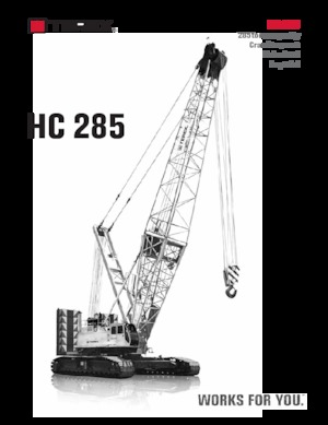 Гусеничні крани - ґратчаста стріла TEREX CRANES HC 285