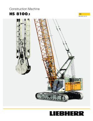 Гусеничні крани - ґратчаста стріла Liebherr HS 8100.1 