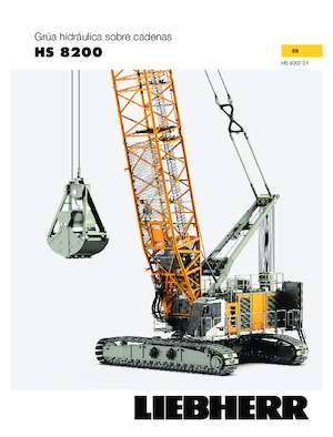 Гусеничні крани - ґратчаста стріла Liebherr HS 8200