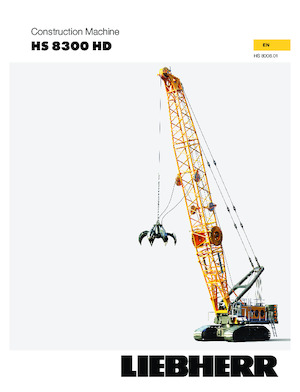 Гусеничні крани - ґратчаста стріла Liebherr HS 8300.1