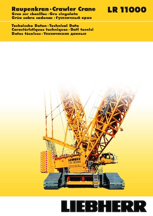 Гусеничні крани - ґратчаста стріла Liebherr LR 11000
