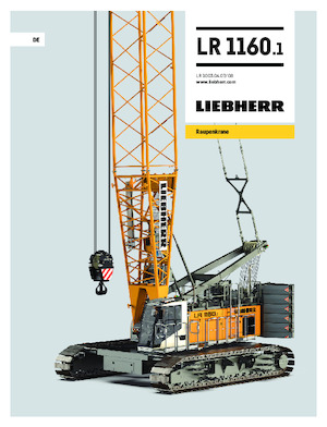 Гусеничні крани - ґратчаста стріла Liebherr LR 1160.1