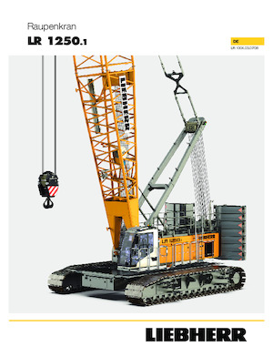 Гусеничні крани - ґратчаста стріла Liebherr LR 1250.1