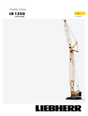 Гусеничні крани - ґратчаста стріла Liebherr LR 1250