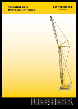 Гусеничні крани - ґратчаста стріла Liebherr LR 1300 SX
