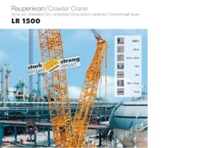 Гусеничні крани - ґратчаста стріла Liebherr LR 1500