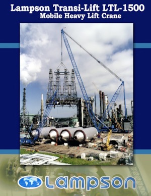 Гусеничні крани - ґратчаста стріла Lampson LTL-1500