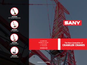 Гусеничні крани - ґратчаста стріла Sany SCA900TB