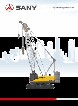 Гусеничні крани - ґратчаста стріла Sany SCC1000E