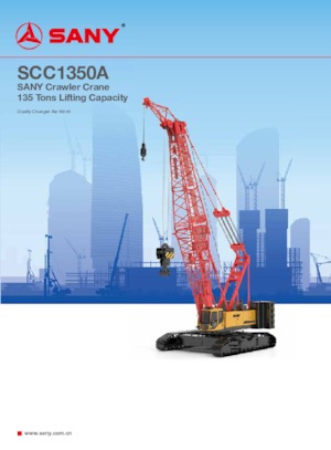 Гусеничні крани - ґратчаста стріла Sany SCC1350A