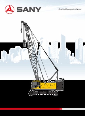 Гусеничні крани - ґратчаста стріла Sany SCC600E