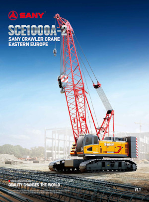 Гусеничні крани - ґратчаста стріла Sany SCE1000A-2