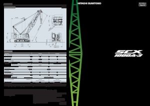 Гусеничні крани - ґратчаста стріла Hitachi Sumitomo SCX1000A-3