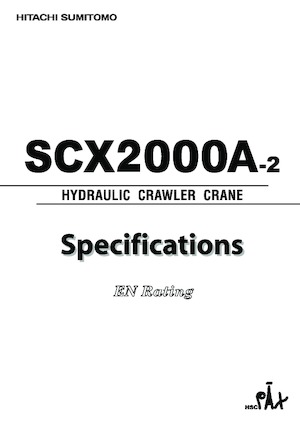 Гусеничні крани - ґратчаста стріла Hitachi Sumitomo SCX2000A-2