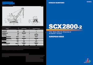 Гусеничні крани - ґратчаста стріла Hitachi Sumitomo SCX2800-2