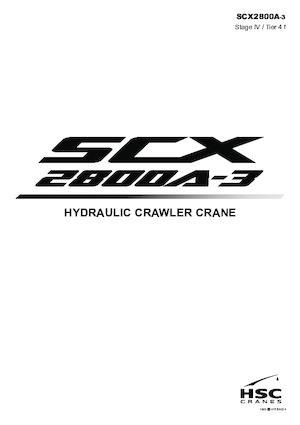 Гусеничні крани - ґратчаста стріла Hitachi Sumitomo SCX2800A-3