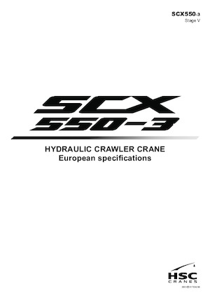 Гусеничні крани - ґратчаста стріла Hitachi Sumitomo SCX550-3