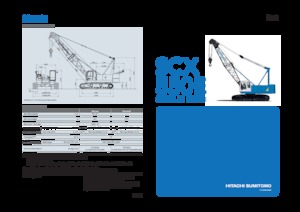 Гусеничні крани - ґратчаста стріла Hitachi Sumitomo SCX550E