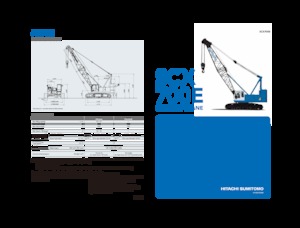 Гусеничні крани - ґратчаста стріла Hitachi Sumitomo SCX700E