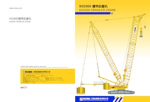 Гусеничні крани - ґратчаста стріла XCMG XGC800